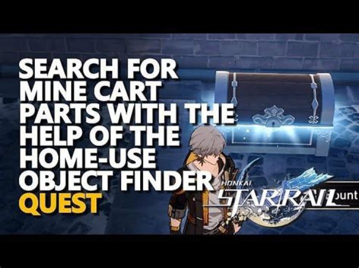How to search for mine cart parts with help of Home-Use Object Finder