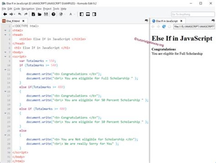 How to Use the JavaScript if-else Statement