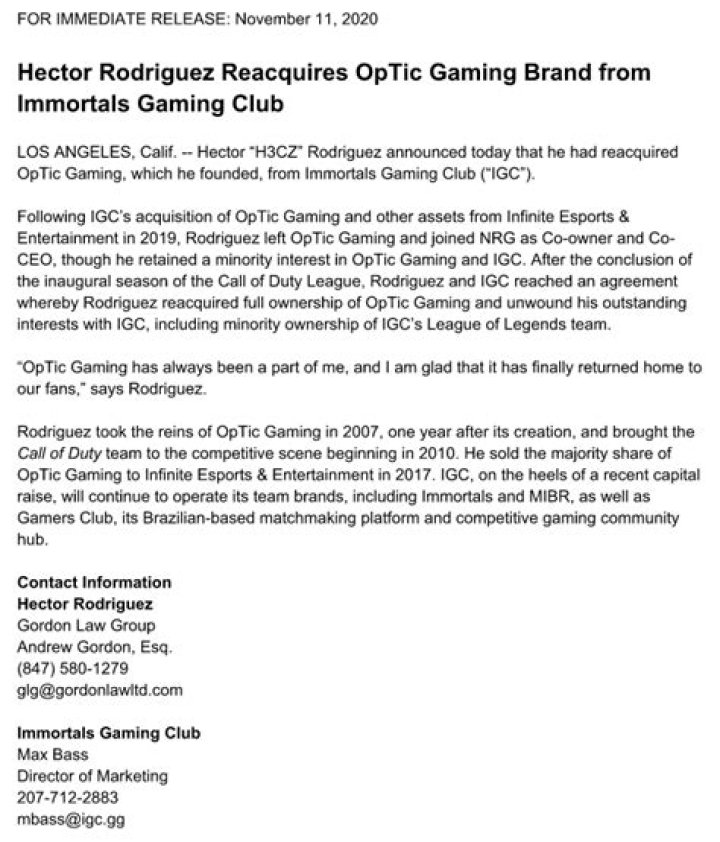 Huntsmen rebrands to OpTic Chicago in the Call of Duty League