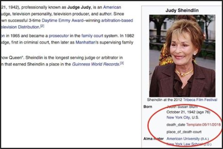 Is The YouTube Judge Judy Dead? Death Hoax And Quotes