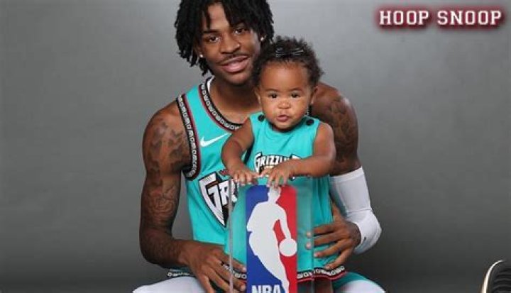 JA MORANT CELEBRATES ROOKIE OF THE YEAR WIN WITH HIS DAUGHTER
