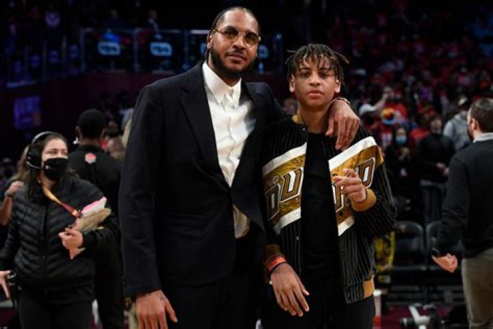 LA LA ANTHONY AND SON, KIYAN, SUPPORT CARMELO ANTHONY DURING ALL-STAR WEEKEND