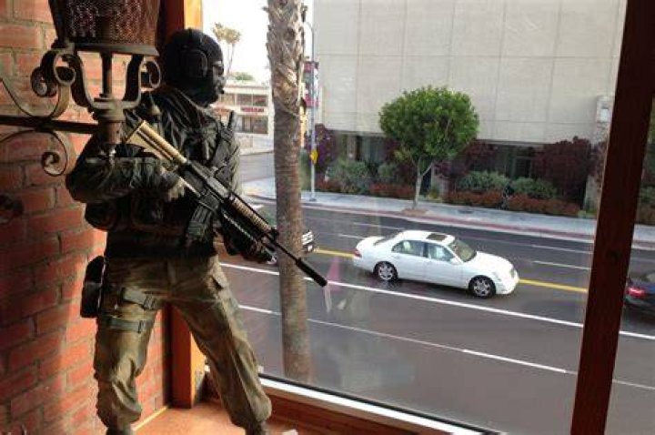 LAPD confronts Call of Duty 'Ghost' statue in tense standoff
