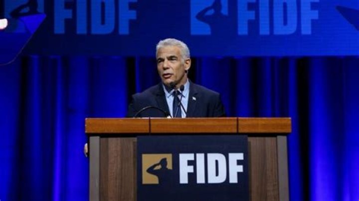 	Lapid addresses Friends of the IDF	