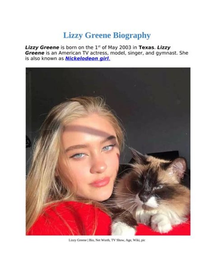 Lizzy Greene Biography