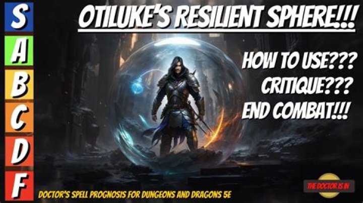 Major Otiluke's Resilient Sphere issues