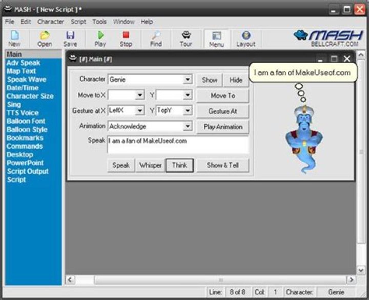 Make Animated Characters Talk With Microsoft Agent Scripting Helper (Windows)