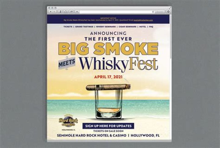 	Make it a double: Big Smoke Whisky Fest puffs up with cigars, spirits at Seminole Hard Rock	