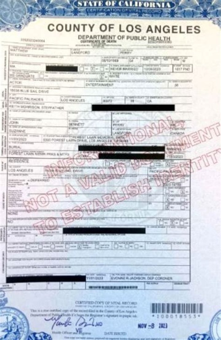 Matthew Perry’s death certificate released; deadly Peoria shooting