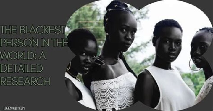 Meet The Blackest Person in the World