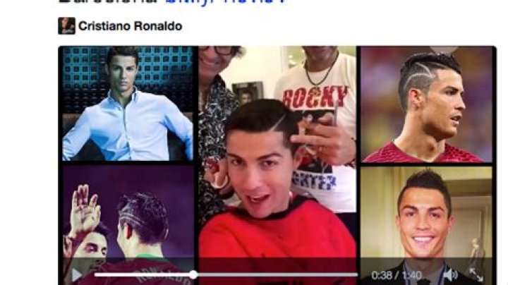 Mit Cristiano Ronaldo beim Friseur