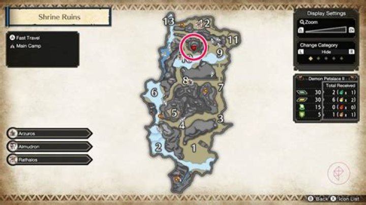 Monster Hunter Rise sub-camp locations and maps