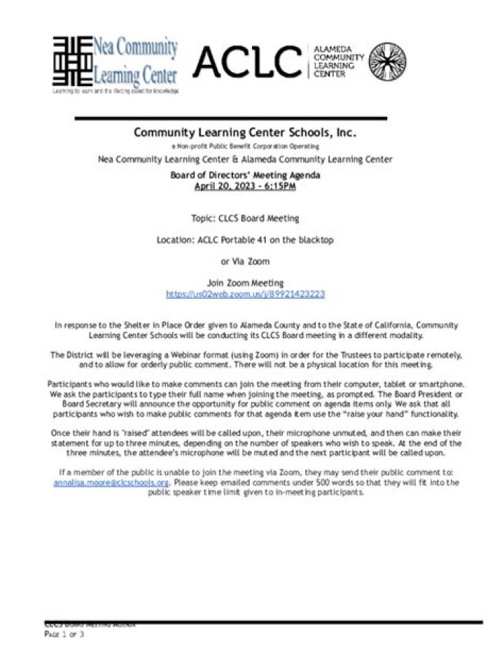 NEA Community Learning Center - Alameda