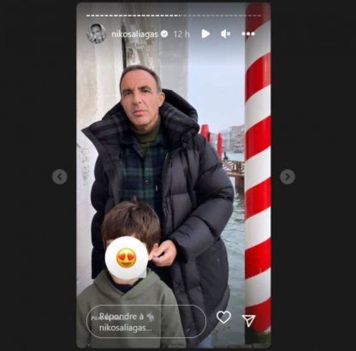 Nikos Aliagas Et Son Fils