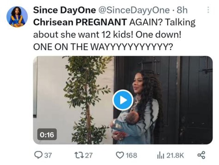 ‘ONE ON THE WAY’: IS CHRISEAN ROCK PREGNANT AGAIN?