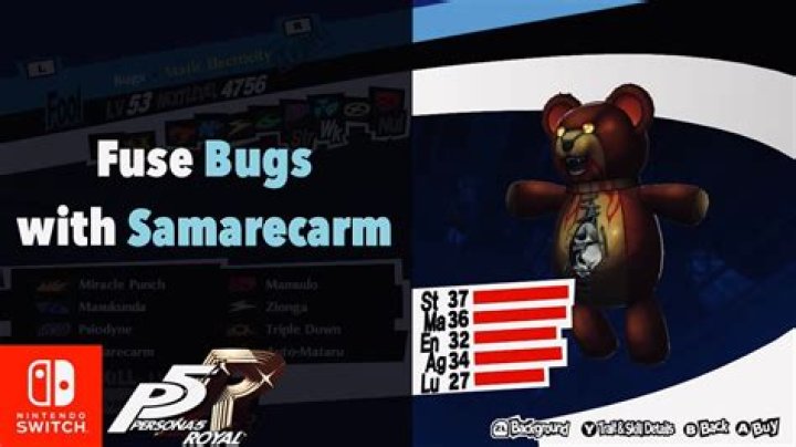 Persona 5: How to Get a Bugs With Samarecarm