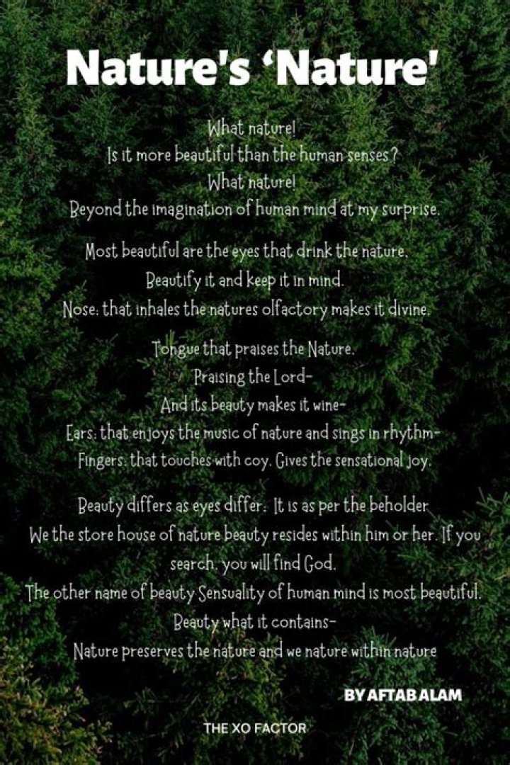 Poem captures beauty of nature