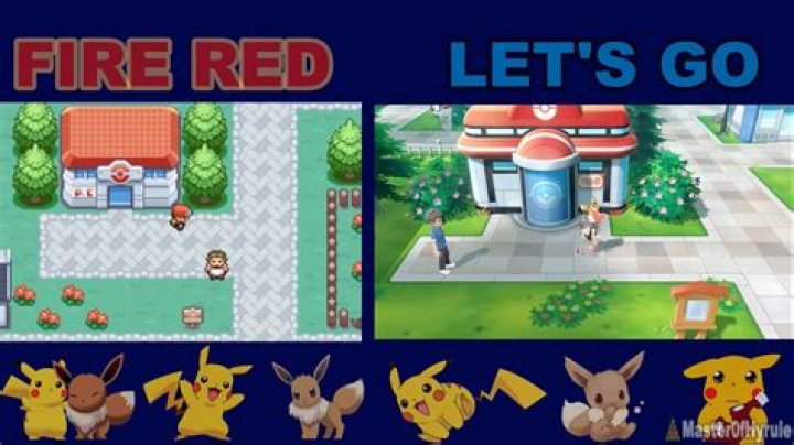 Pokemon Let's Go vs Pokemon Fire Red Differences