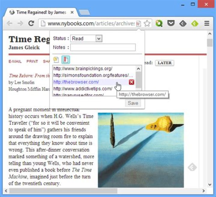 Quickly Mark Webpages For Reading Later [Chrome]