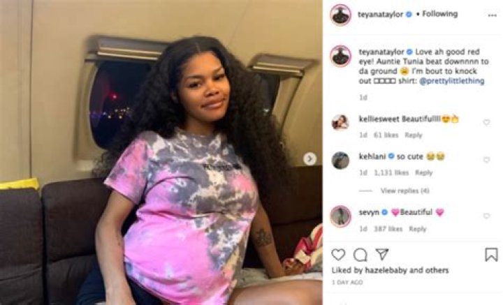 TEYANA TAYLOR SHOW OFF BABY BUMP IN NEW PHOTOS