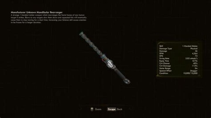 The Outer Worlds: How to Get Mandibular Rearranger