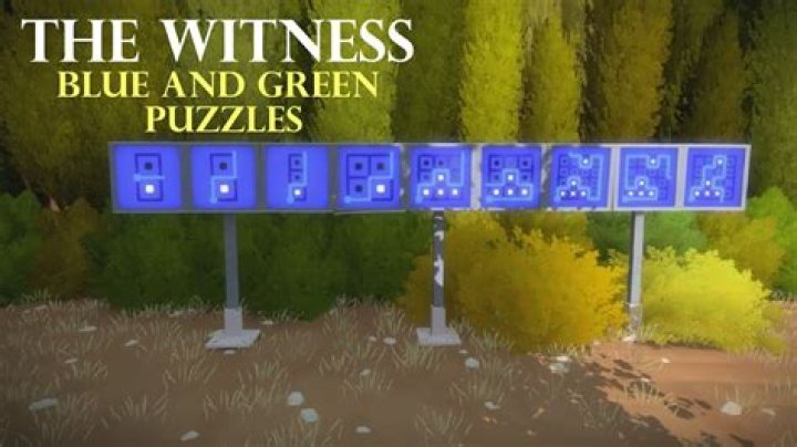 The Witness: Blue and Green Panel Puzzle Solutions