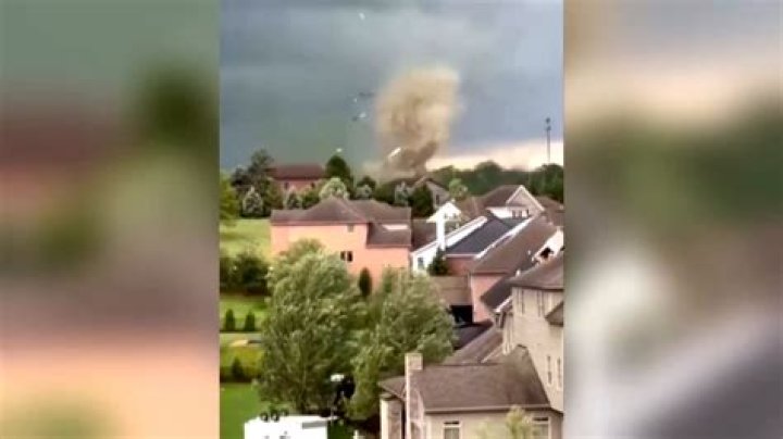 Tornado rips roof off Pennsylvania church with congregation inside