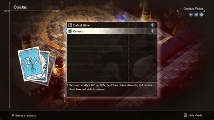 Triangle Strategy Quietus Points Explained: How to Get QP, Use Quietus Skills & More