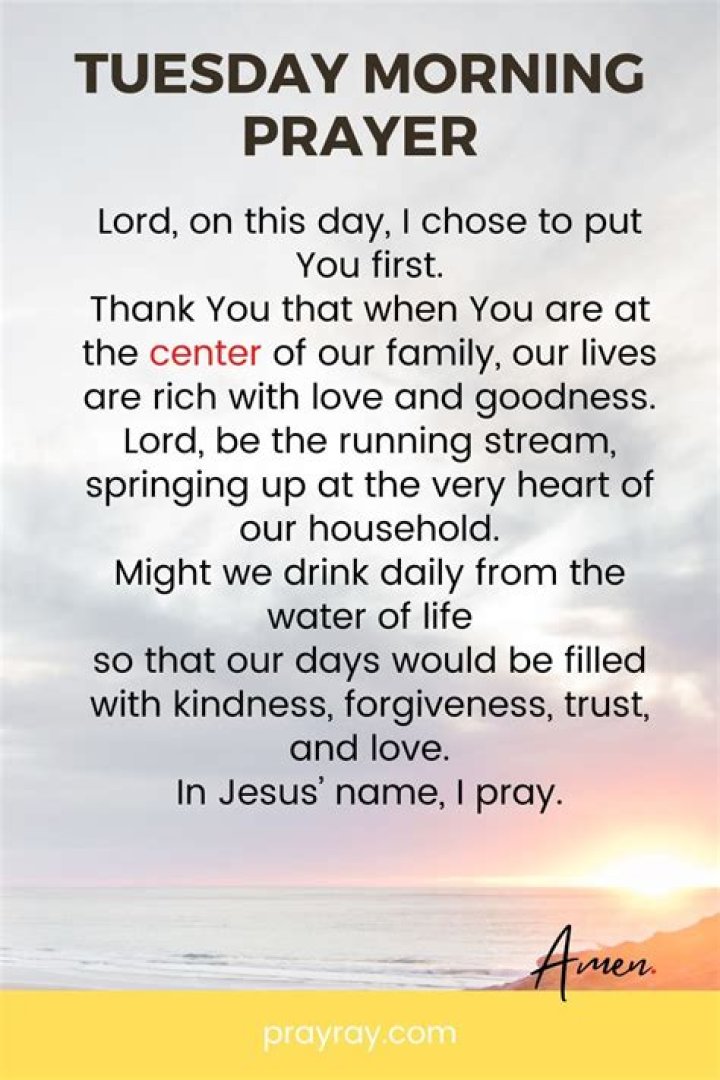 Tuesday Morning Prayer Blessing: Embrace The Day With Faith