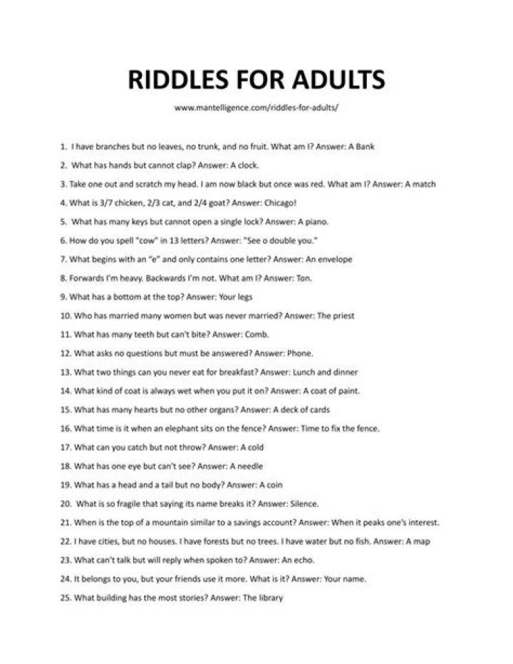 Unlocking The Fun: The Ultimate Guide To Adult Riddles