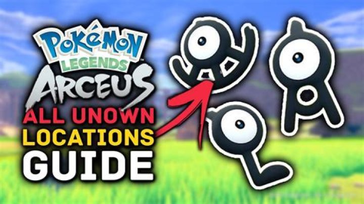 Unown locations in Pokémon Legends Arceus guide