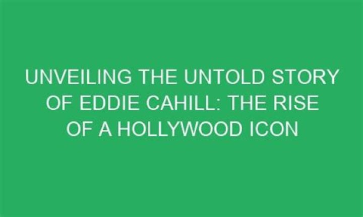 Unveiling Eddie Cahill: A Journey Into Versatility And Authenticity