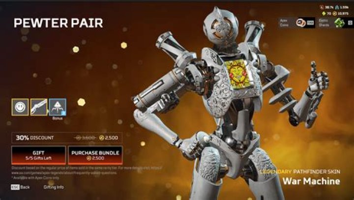 War Machine Pathfinder Skin Revealed for Apex Legends