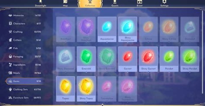 Where to find rare gems in Disney Dreamlight Valley