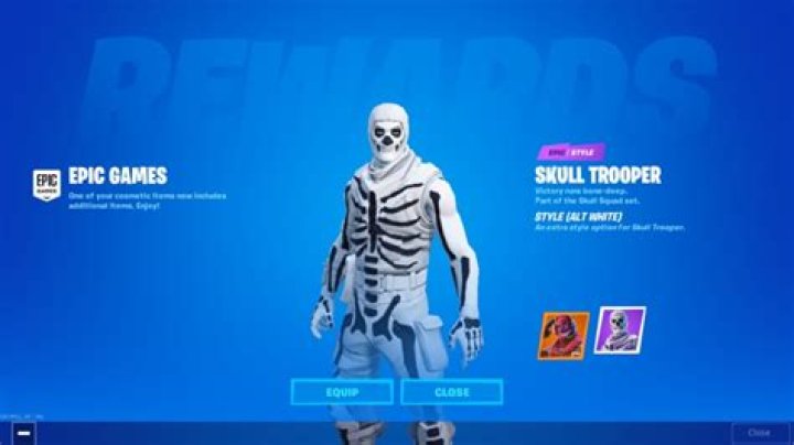 White Skull Trooper Fortnite Appears in Data Mine