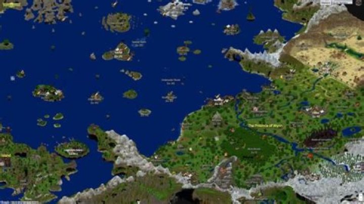 Wynncraft: What the Map Looks Like