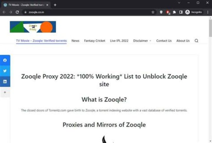 zooqle.com login safely, analysis & comments